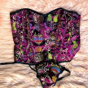 Frederick's of Hollywood Asian inspired corset